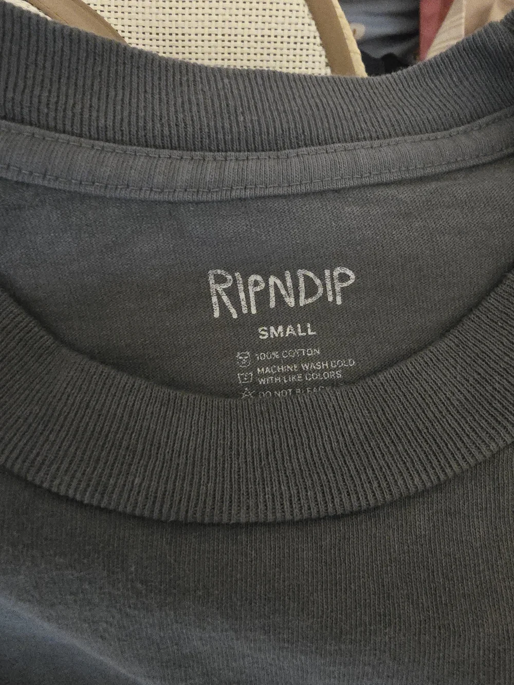 RIPNDIP Blue Cat Pocket T-Shirt